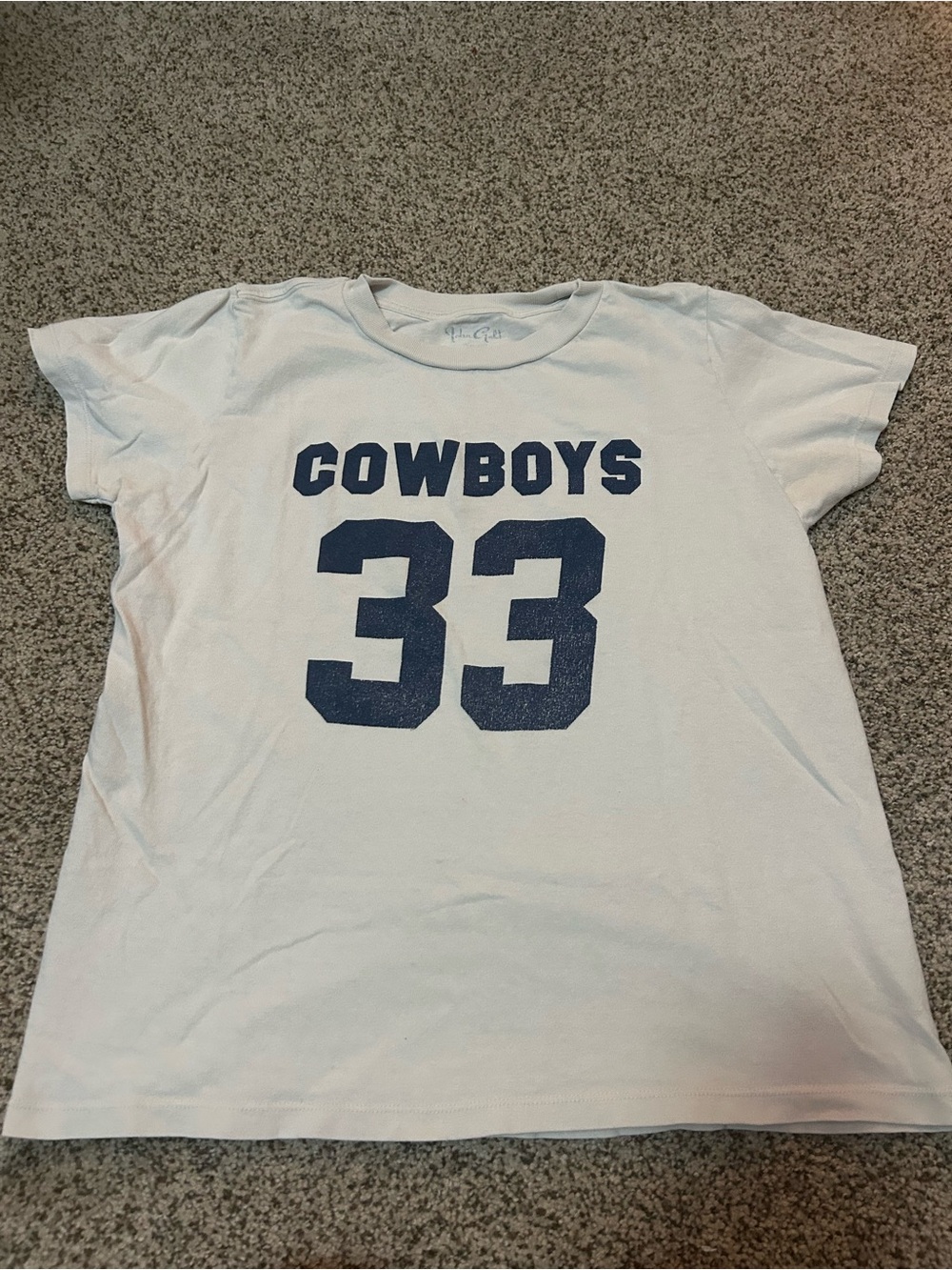 Brandy Melville White Tee with Navy